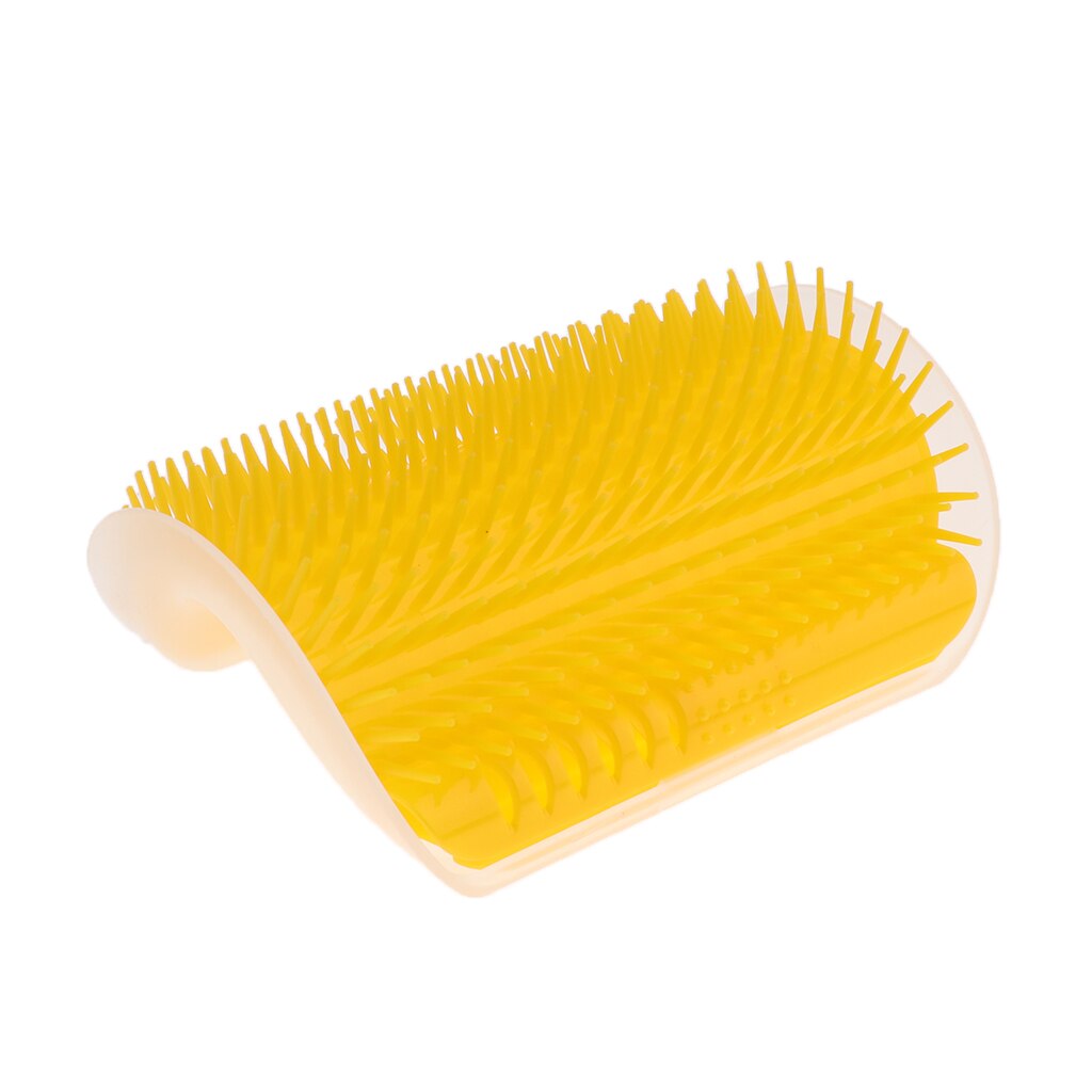 Duurzaam Pet Kat Zelf Groomer Grooming Tool Ontharing Borstel Kam Voor Honden Katten: Yellow