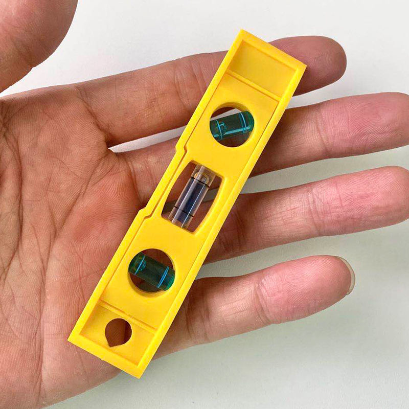Ini 3 niveau à bulles avec porte-clés, en plastique ABS à fort impact, dégradé magnétique, mesure du niveau, Durable et léger Ho