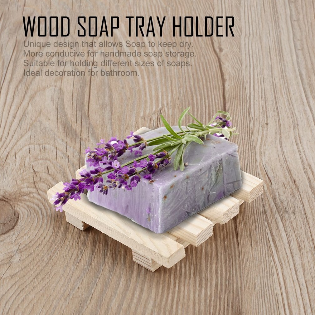8*7 cm Natürliche Holz Holz Seifenschale Ablage Halfter Für Schlecht Dusche Regal Schwämme Abtropffläche Halfter Veranstalter seife Gerichte