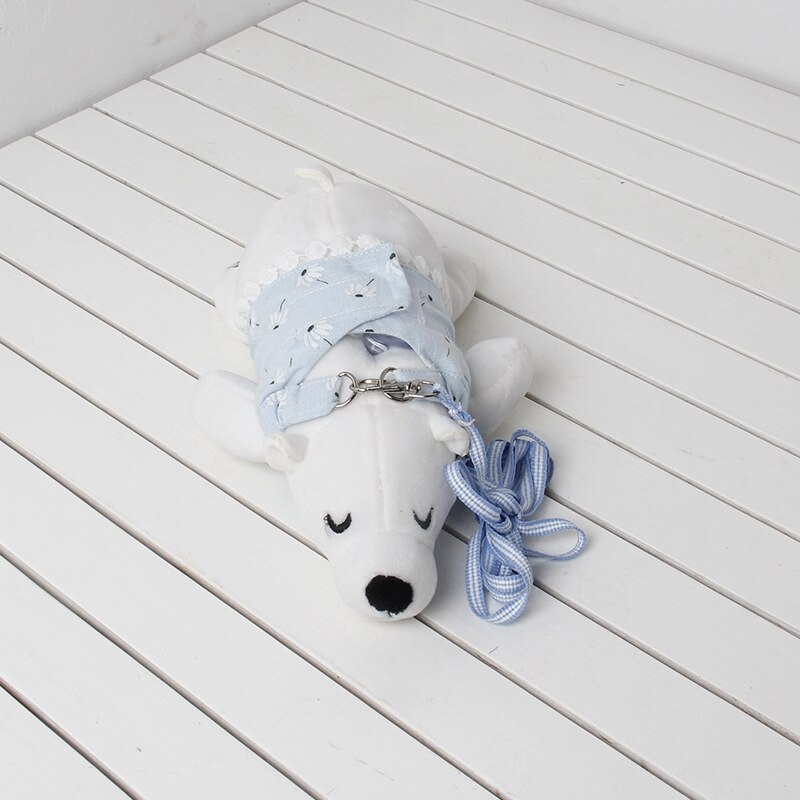 Small Pet Guinea Pig Rabbit Harness and Leash Chest Strap Vest for Animals Squirrel Hedgehog Outdoor Walking Clothes