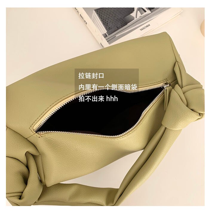 PU Leather Shoulder bags For Women Summer Female Handbags Armpit bag Shopping bags ladies totes green