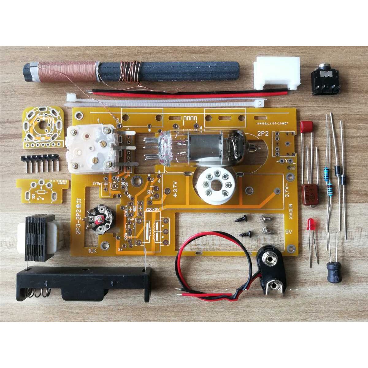 Diy Kits 2P2 electronic tube single lamp medium wave radio 2P3 radio