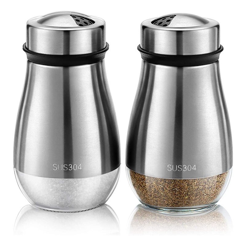 2Pcs Zout En Peper Shakers Set Zout Shaker Met Ver Grandado