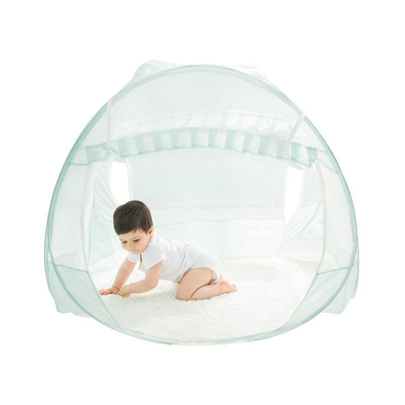 Berço-rede cama do bebê mosquiteiro criança dobrável yurt mosquito net capa de fibra de poliéster portátil para crianças