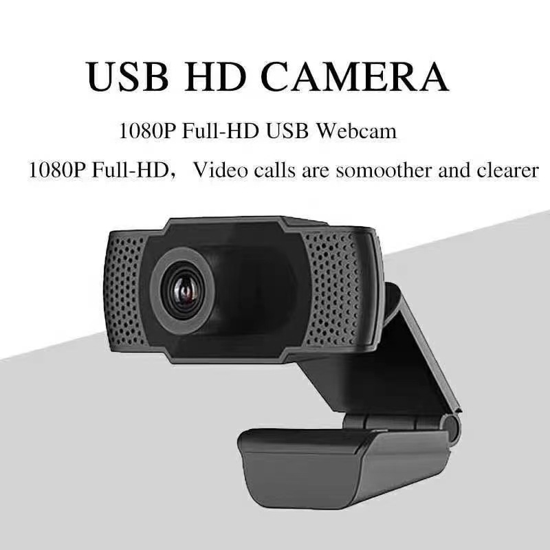 Webcam Full HD com luz de preenchimento LED, câmera web, microfone, plugue USB, PC, computador, Mac, laptop, desktop, 1080p, novo