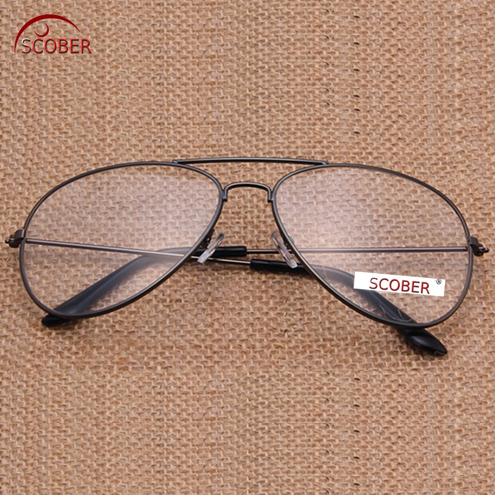 Progressive Multifocal Reading Glasses Europe America Trend Retro Pilots Eyeframe See Near And Far TOP 0 ADD +1 To +4