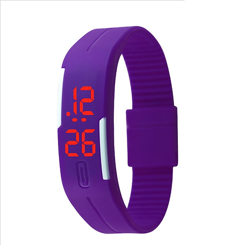 Kids Watches Children's Digital Watch Stylish LED Sport Wristwatch for Students Girls Boys: Purple 