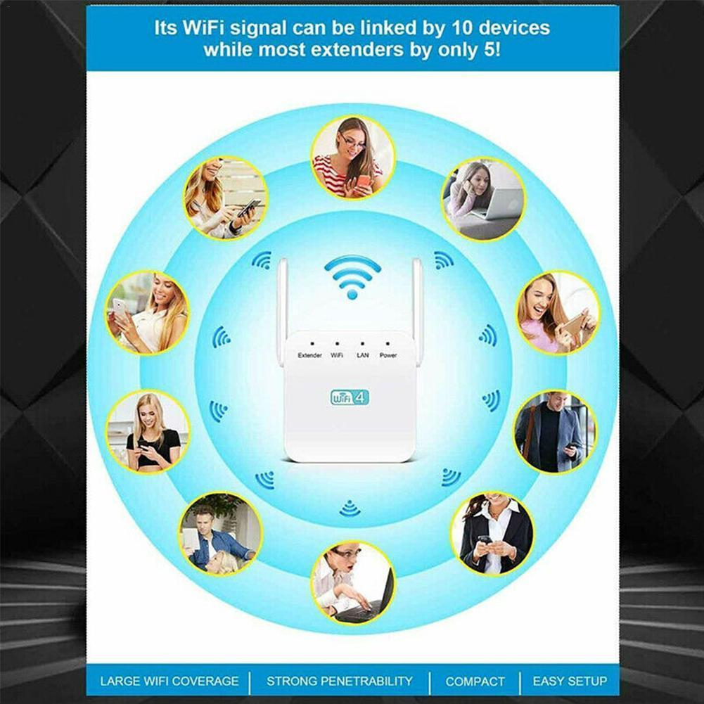 5Ghz Wireless WiFi Repeater 1200Mbps Router Wifi Long Extender Signal Repeater Booster Wi-Fi Home Black Amplifier Range Sup W6F9