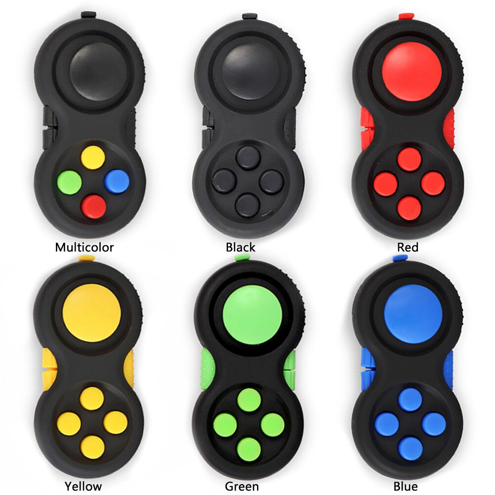 Children Game Handle Toy Plastic Reliever Stress Hand Fidget Pad Key mobile phone accessories Decompression Anxiety Therapy