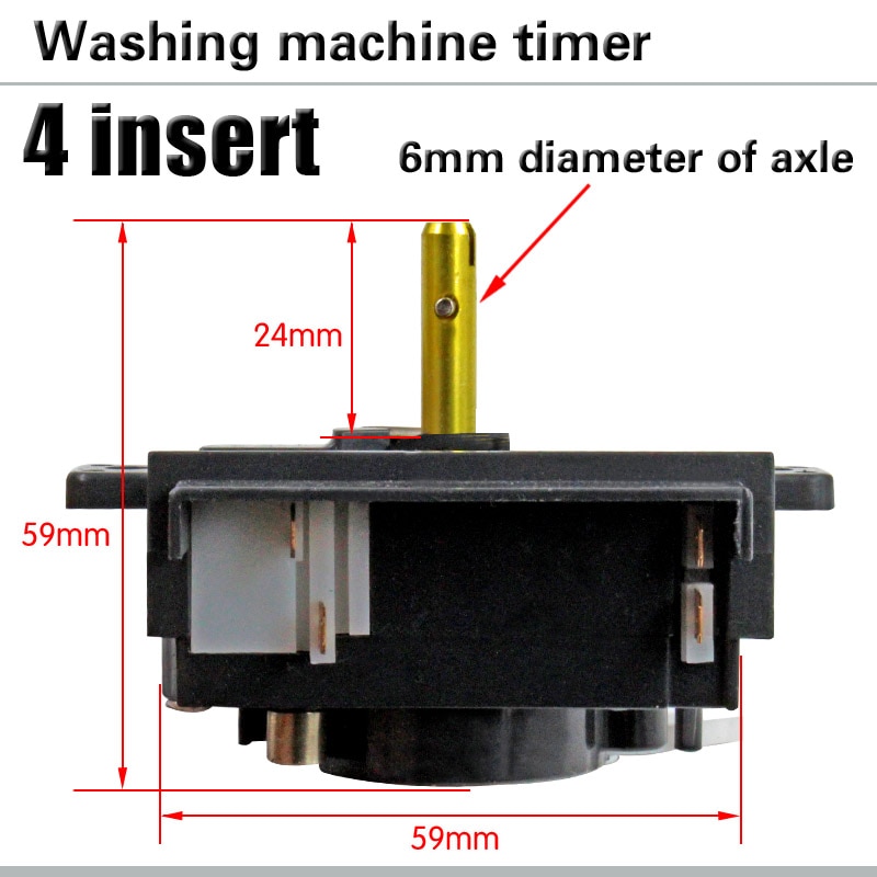 Washing machine accessories washing machine timer 4 pin oblique ear timer 15 minutes washing machine timer switch