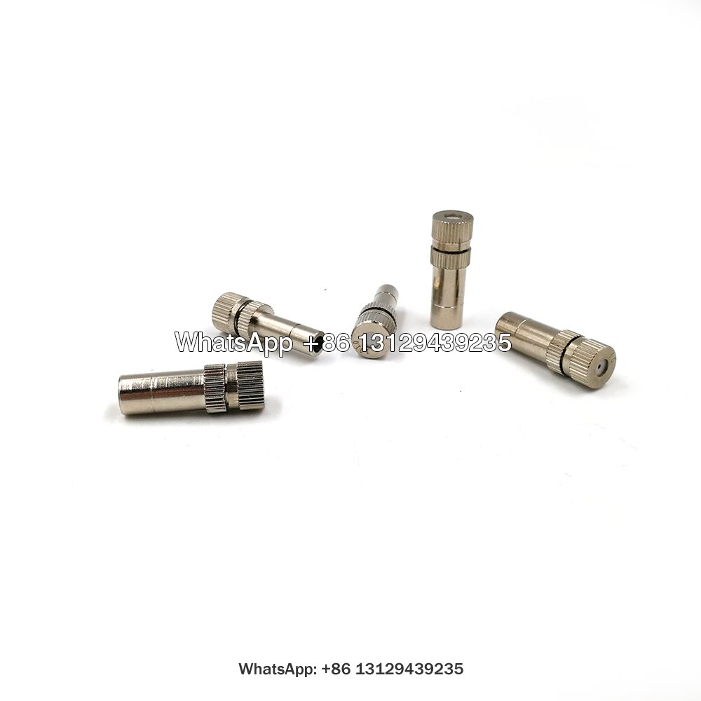 8mm Outdoor Irrigation Fog Spray Brass Cooling System Mist Nozzle,Fine Mist Spot,Low Pressure Fog Mist Nozzle,Push-in Mist Nozzl