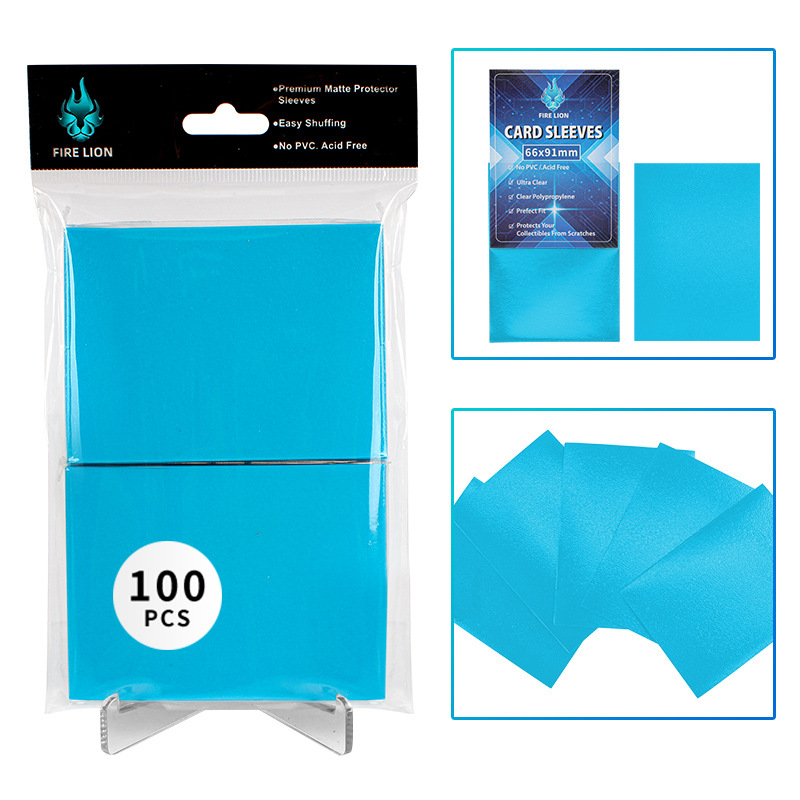 100 Pack 66x91mm Card Sleeves Perfect Fit Inner Sleeves Ideal for Double-Sleeving Trading Card Sleeve with MTG TCG Gaming Cards: VIOLET/紫罗兰