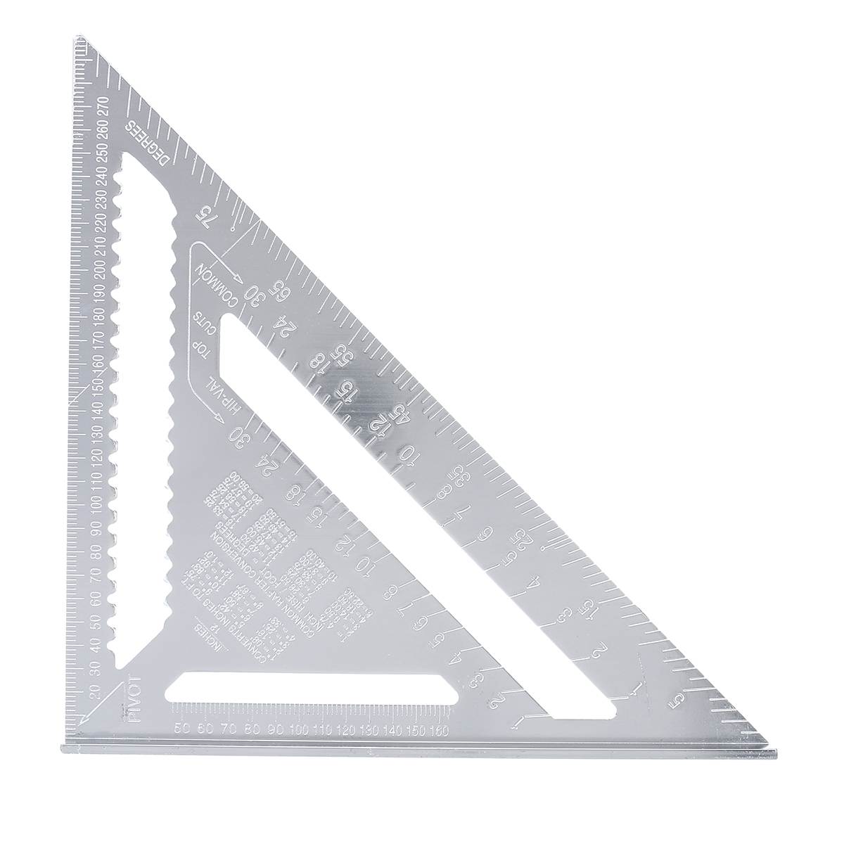 12inch 30cm Metric Aluminum Alloy Triangle Ruler for Woodworking Square Gauge Measuring Tool for Speed Square Layout Gauge