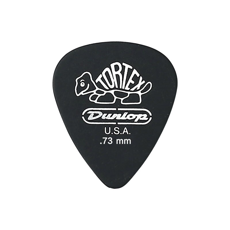 1 pc Dunlop Tortex Black Guitar Picks Bass Mediator Acoustic Electric Accessories Classic Thickness 0.5/0.6/0.73/0.88/1.0/1.14mm: 0.73mm