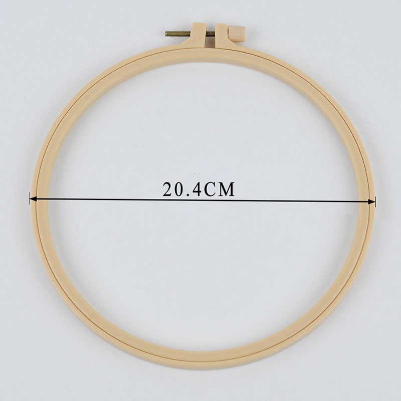 Anneaux en bois réglables, cadre de Tambour, cerceaux de broderie en bambou/métal, fournitures de broderie, Portable, 1 pièce: 20cm