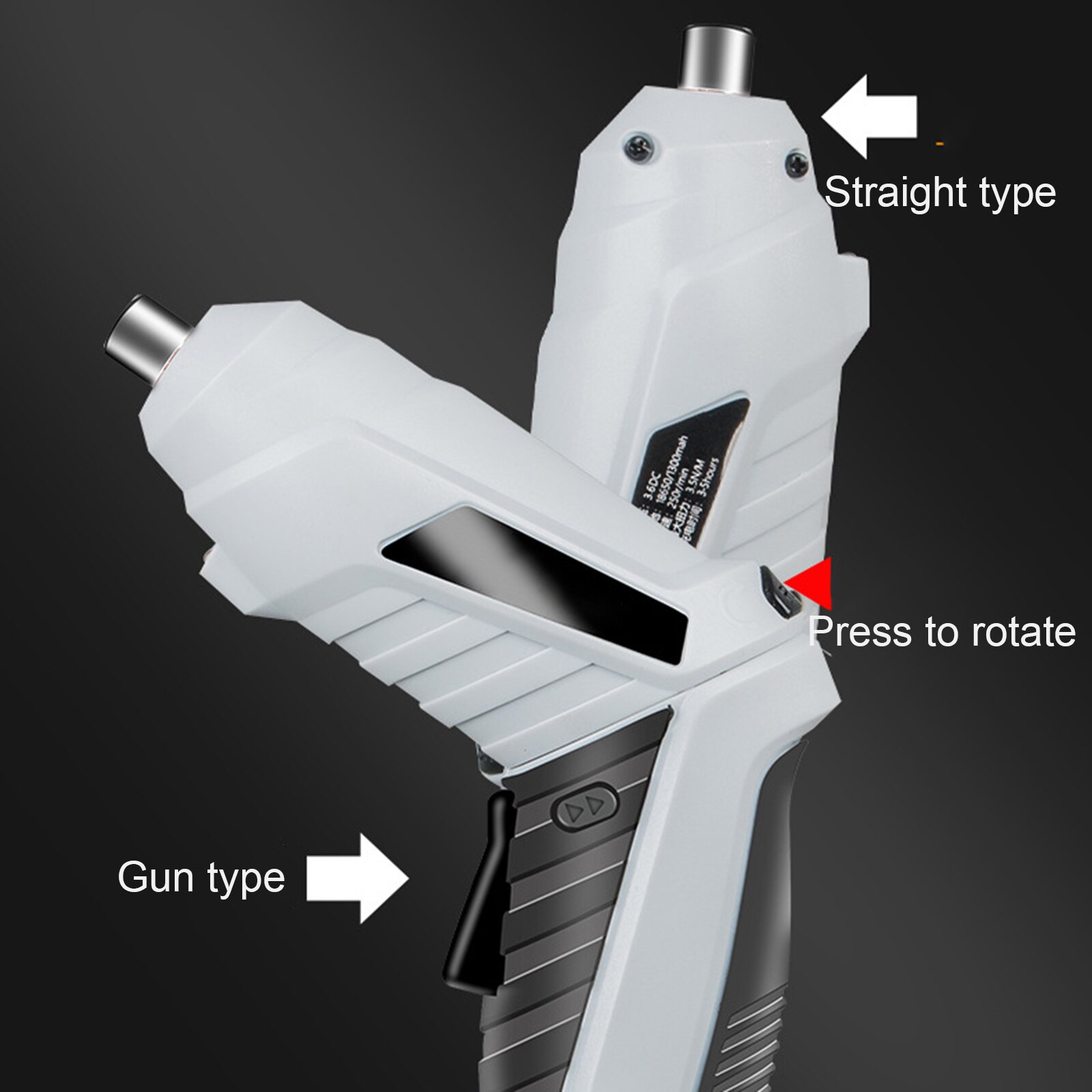 Electric Drill Wrench USB Data Cablex Electrical Screwdriver Power Tools Lithium Battery Mini 3.6V Portable Quare Head Adapter