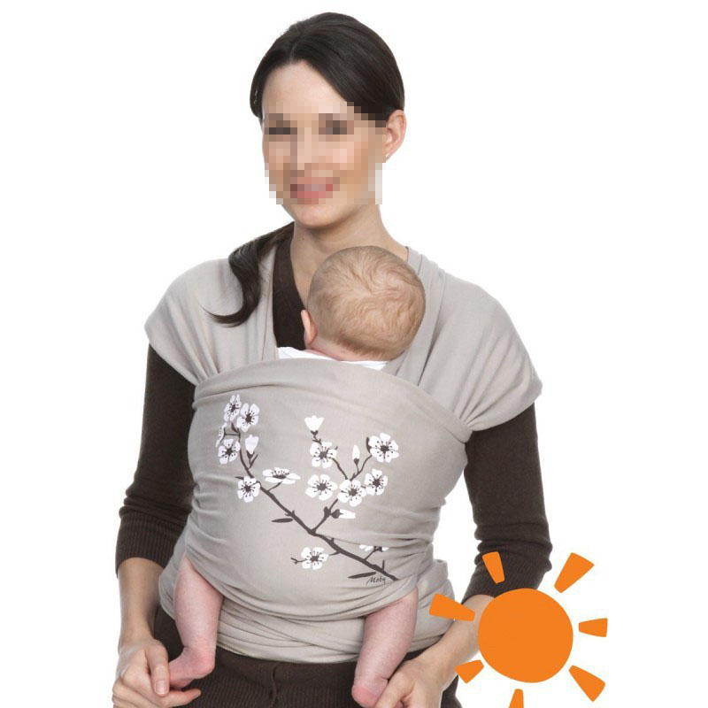 Hombro impreso para bebé cintas de toalla trasera Multi-funcional bebé toalla Horizontal Hold Portable bebé mochila frontal lado llevar niños: Plum blossom