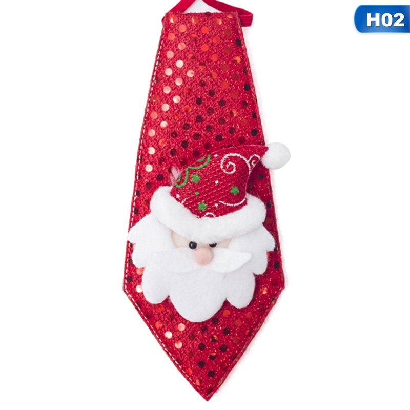 Julesløyfe juleslips år slips festtilbehør dekorasjon barn justerbar sløyfe: 2