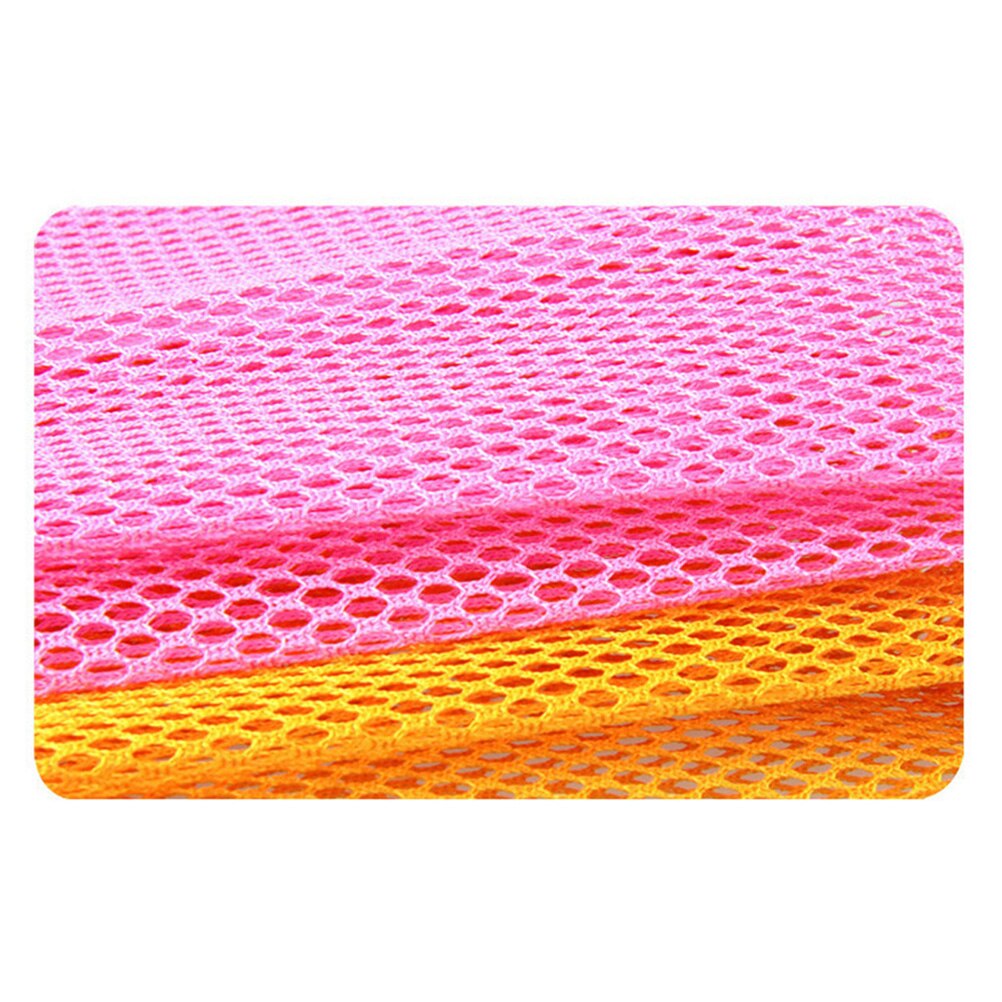 6PCS Mesh Non-stick Oil Dish Cloth Cleaning Cloth Rapid Dry Scourer Mesh Washing Cloths Kitchen Cleaning Cloths (Mixed Color)