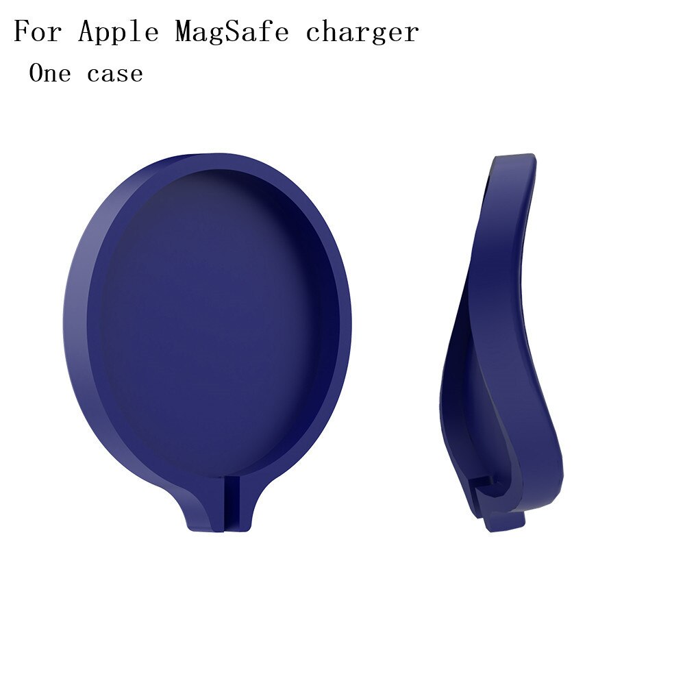 Für Apple MagSafe ladegerät fall luxus Staub-beweis klebe auto anti halterung silikon Für Apple MagSafe ladegerät fall: K8-Blue
