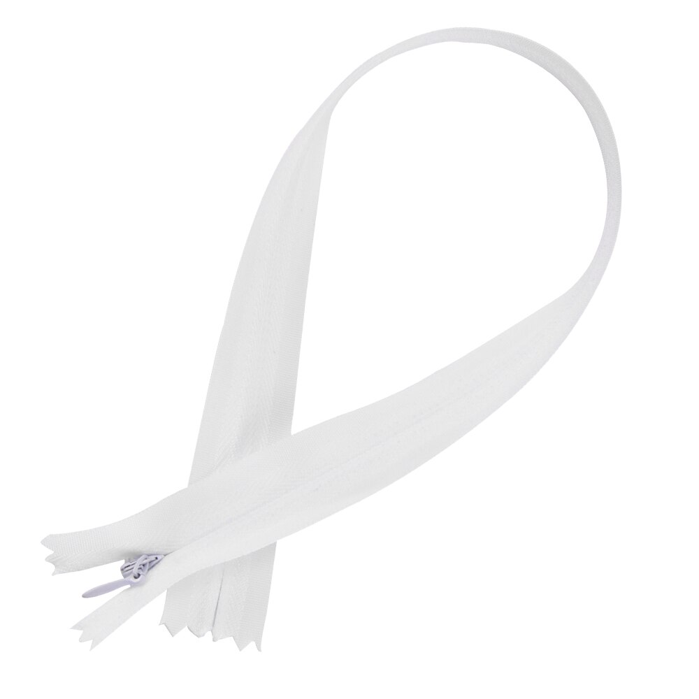 35cm 100pcs White Zipper Nylon Coil Zippers With 20pcs Auto Lock Zipper Slider - Supplies For Tailor Sewing Crafts