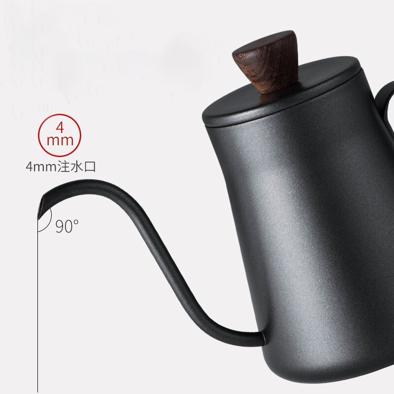 400ml tunn munkruka med lock rostfritt stål i japansk stil handtvättkruka hängande öronkanna kaffekanna förtjockad minikruka teflon
