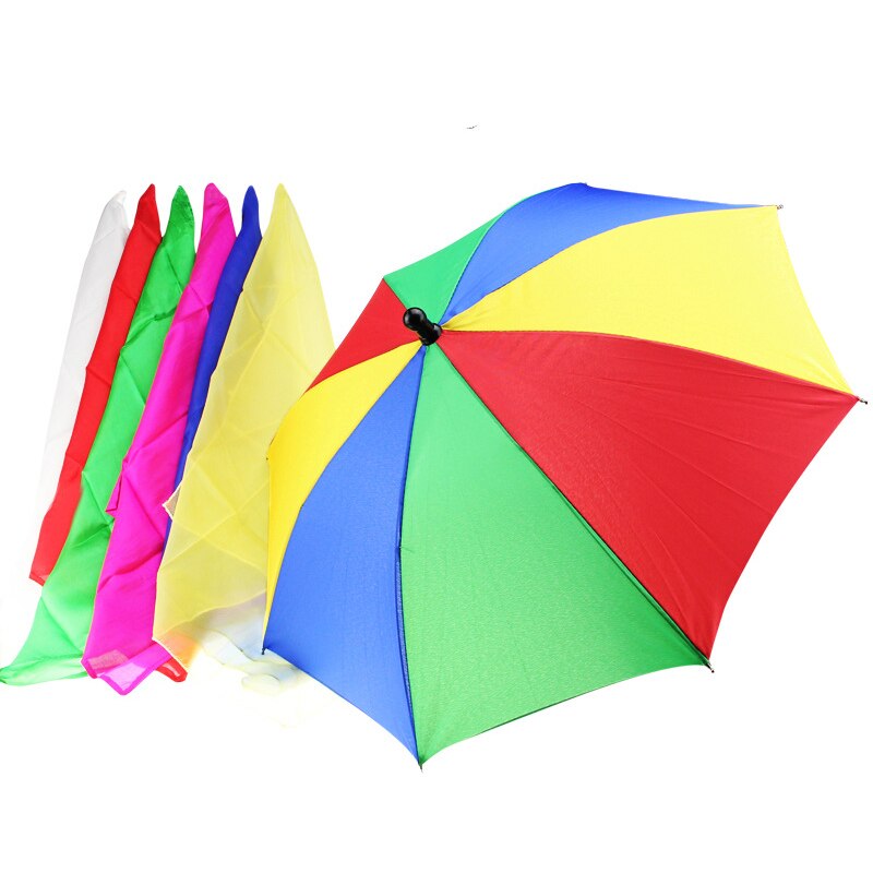 1 set 40cm magische sjaals verwissel de paraplu  (1 stuks paraplu  +6 stuks zijde) goocheltrucs straat podium feest magie accessoire