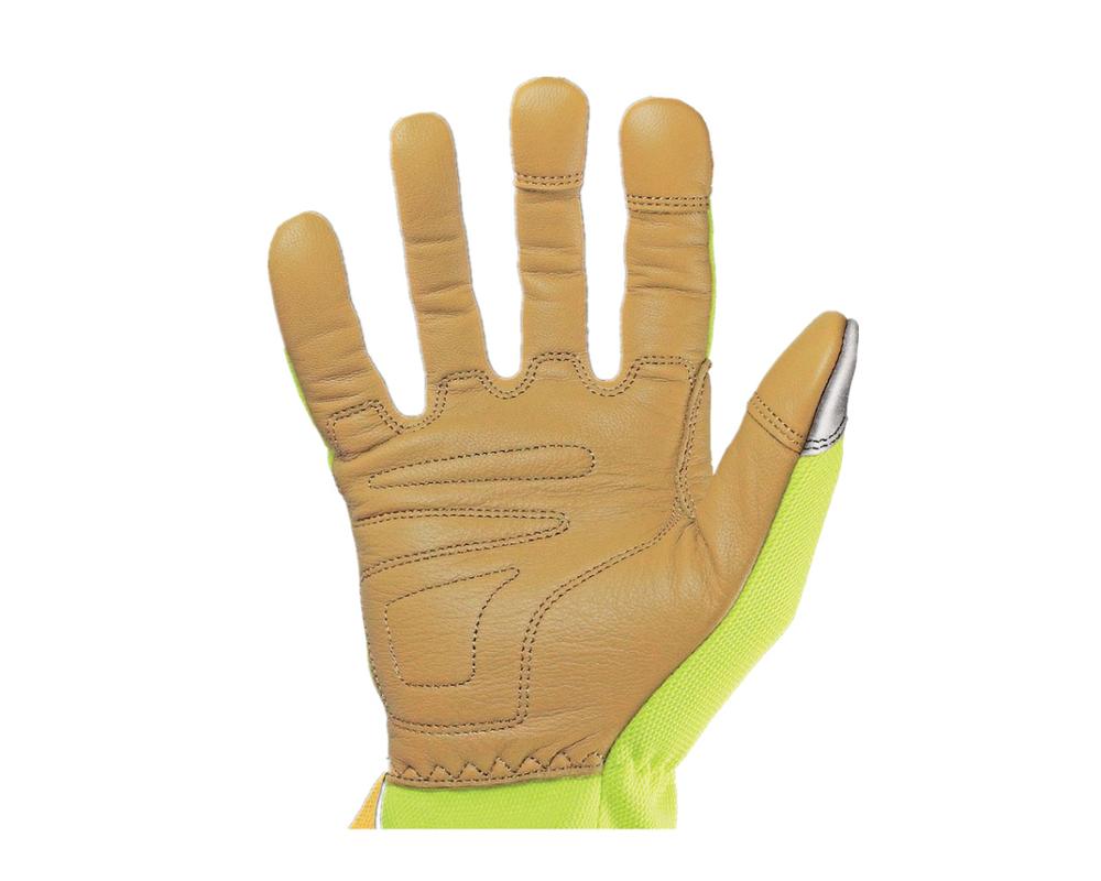 Safety Lime Hybrid Plus Extra Durable Non-slip Working gloves(X-Large,Green)