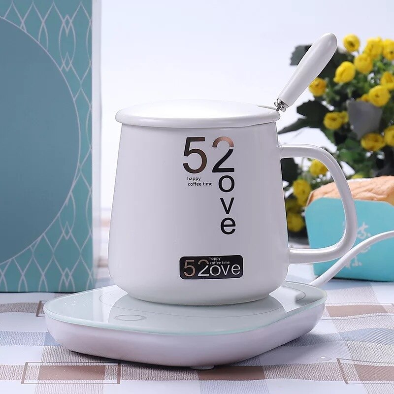 Warm cup 55-degree constant temperature treasure cup milk insulation base heating coaster heater automatically