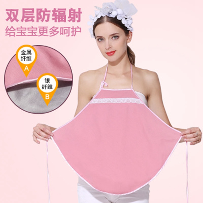Four seasons radiation suit maternity dress summer pregnancy apron radiation protection wearable silver fiber sling