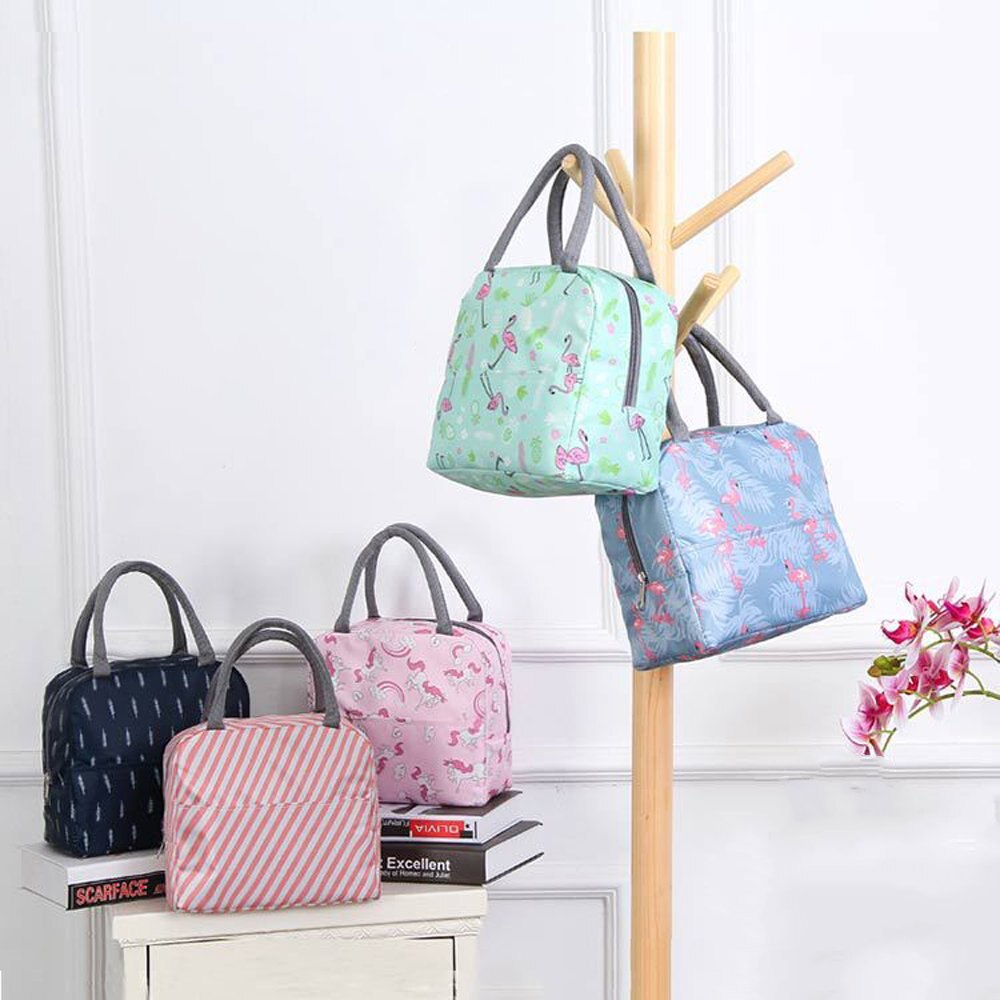 Bloemen draagbare geïsoleerde lunchtas met maaltijdvakje picknicktas tas voor thuis studenten kantoor buiten reizen