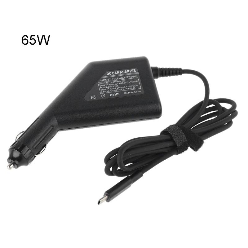 Universal- 2in1 Laptop Typ-C 45W 65W PD Auto Schnell Ladegerät QC 3,0 USB Energie Adapter für praktisch Tablette Notizbuch praktisch: 65W