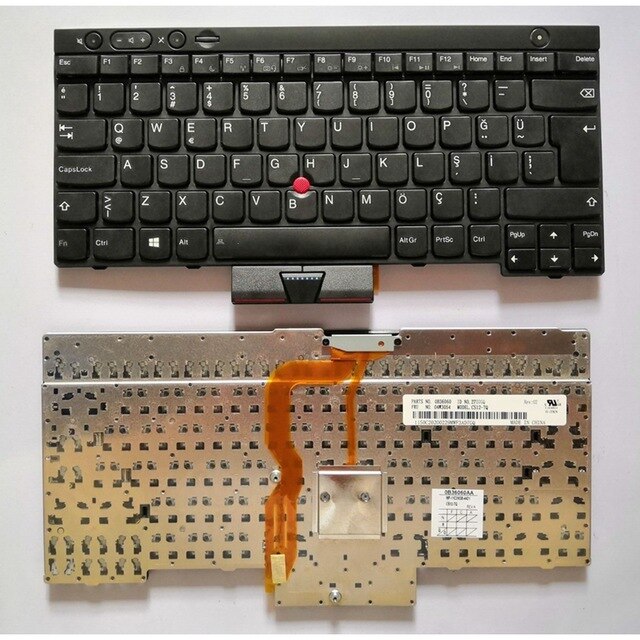 teclado para Lenovo ThinkPad L530 T430, T430S, X230, W530, T530I, T430I, 04X1263, 04W3048, 04W3123: TR