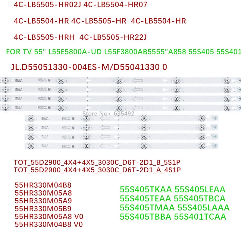 JL.D55051330-004ES-M/D5504133 55 "Led Tv Strip 55HR330M05A9 55HR330M05A9 55HR330M05B9 4C-LB5505-HR02J 4C-LB5504-HR 4C-LB5505-HR