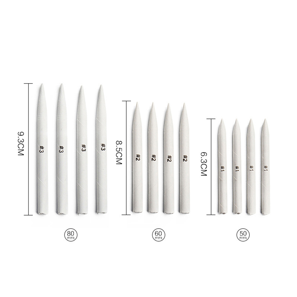 23Pcs Drawing Shading Tools Set White Drawing Charcoal Sketcking Tool for Sketch Art Blending Smudge Stump Stick