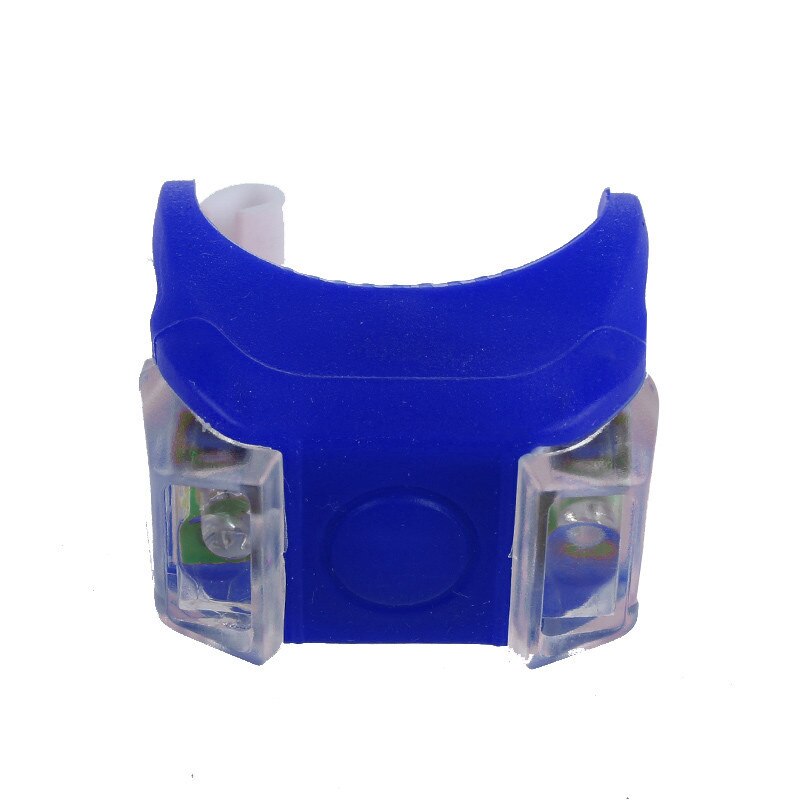Silicone Bicycle Safety Lighting Led Light Lamp Flashlight Bike RdNight riding Cycling lighting warning Led Light#60: Blue 