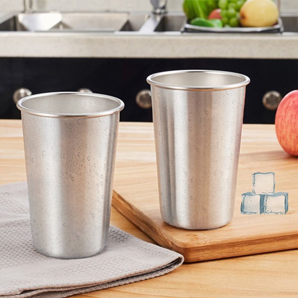 Various specifications Stainless Steel Pint Cup Reusable Stainless Steel Glasses Tumbler Metal Drinking Glasses Cups beer cup