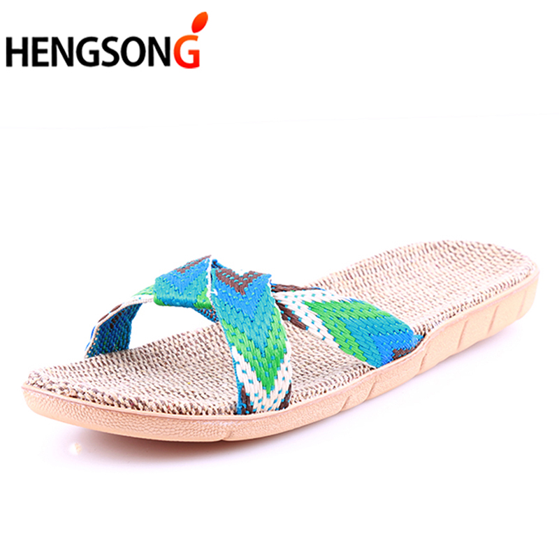 Zapatos deportivos de verano para mujer, sandalias de playa Unisex para hombre, zapatos de exterior, sandalias de playa con cinturón cruzado de lino, zapatillas