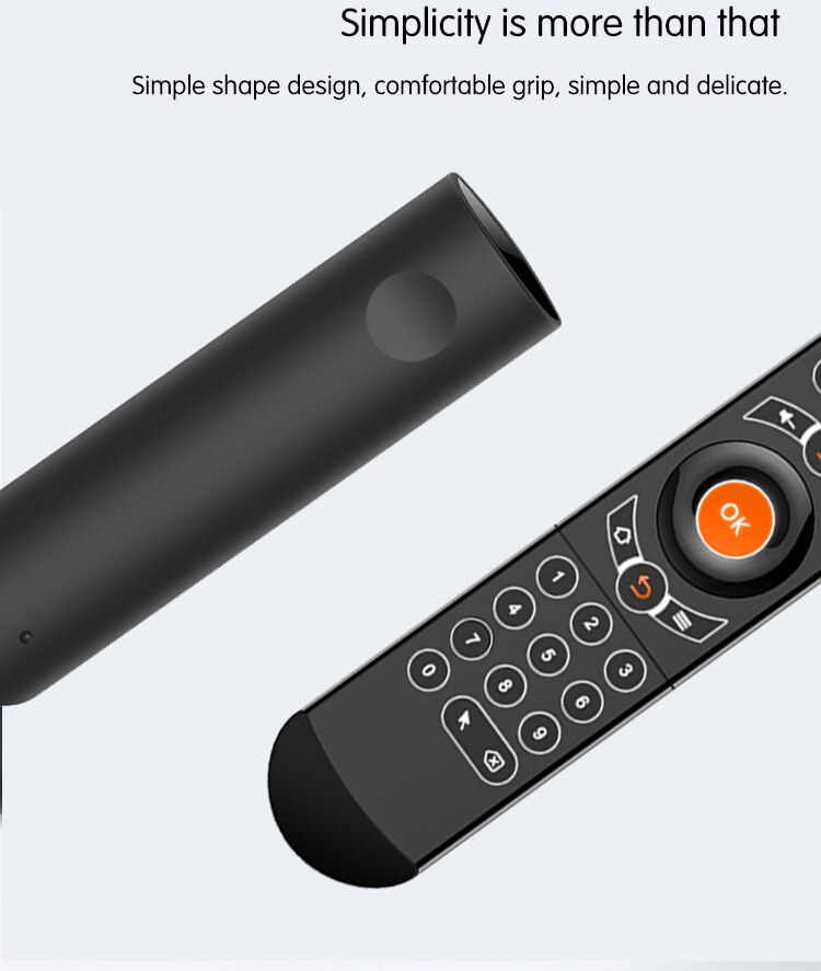 Google stemmeassistent luftmus fjernbetjening 2.4 ghz mini trådløs android tv kontrol og læringsmikrofon til computer pc android tv