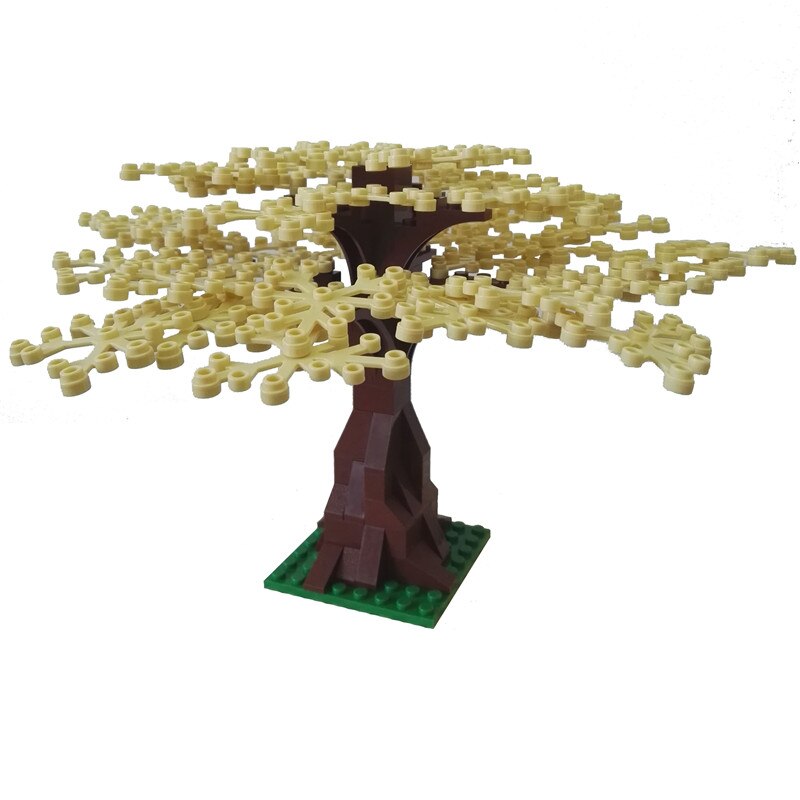 Double-sided 32*32 Dots Piastre Base Per Piccoli Mattoni FAI DA TE Albero Bush FAI DA TE Blocchi di Costruzione Piastra di Base Compatibile blocchi classico Bordo: Beige tree