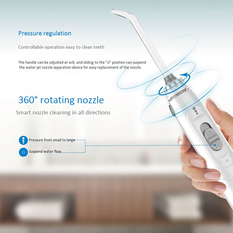 Waterpulse V700 Water Flosser 1000ml Capacity Oral Irrigator waterproof Traveler Portable Dental family Oral Flosser