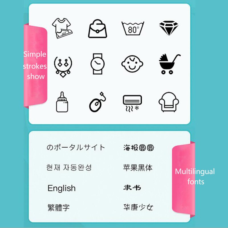 Label Printer D11 Mini Smart Label Maker BT Thermal Label Printer Machine Fast Printing Home Use Office Printer