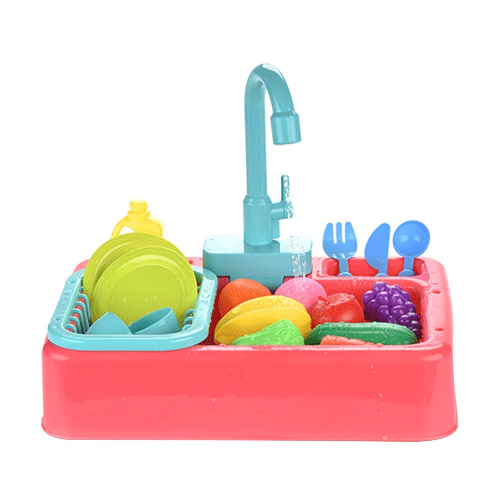 Bañera de Baño de aves automática multifuncional Rotatable para mascotas, suministros para loros, ducha con grifo, comedero, juguete casero: Rojo