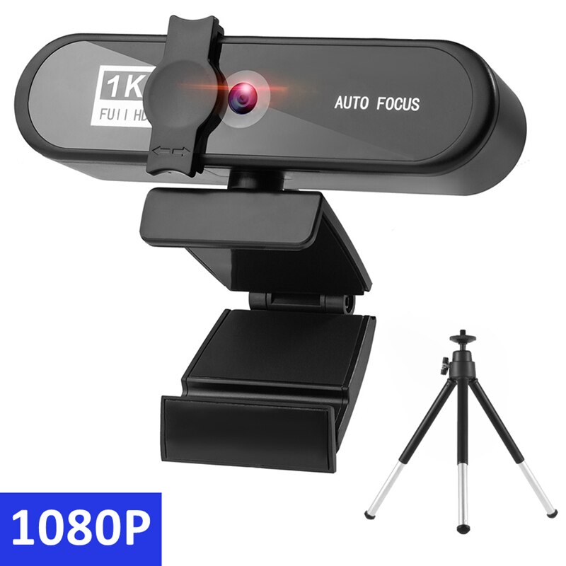 Full HD Webcam 4K 8MP Webcam For PC Computer Laptop Autofocus 1080P Webcam With Microphone Lens Cover Desk Stand: 1080P Webcam