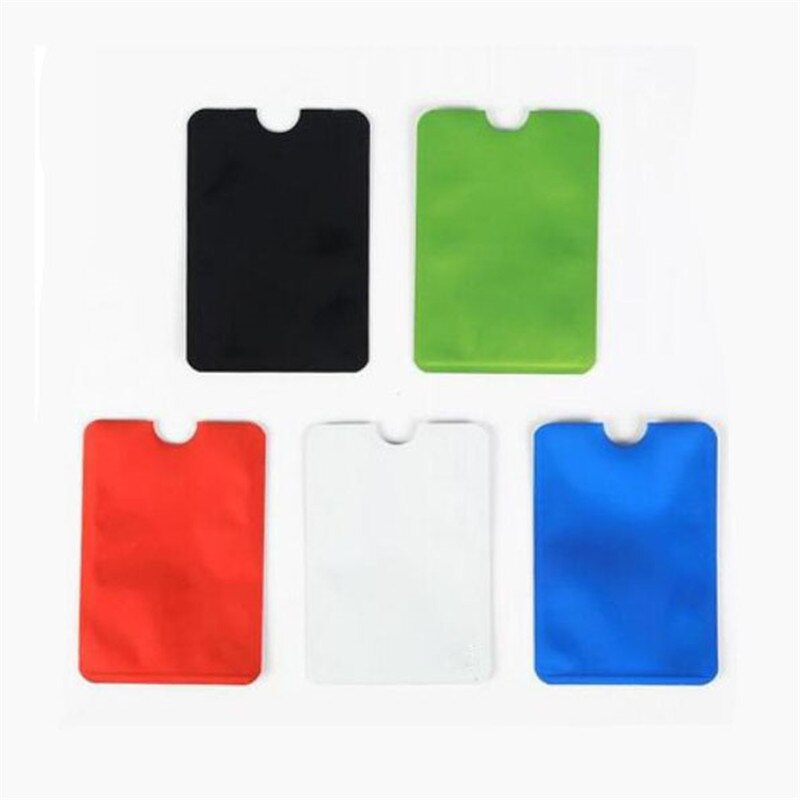 10 Pcs/Pack Anti-theft Reader Lock Bank ID Case Anti Rfid Blocking Card Holder Smart Safety Protection Metal Credit Card Holder