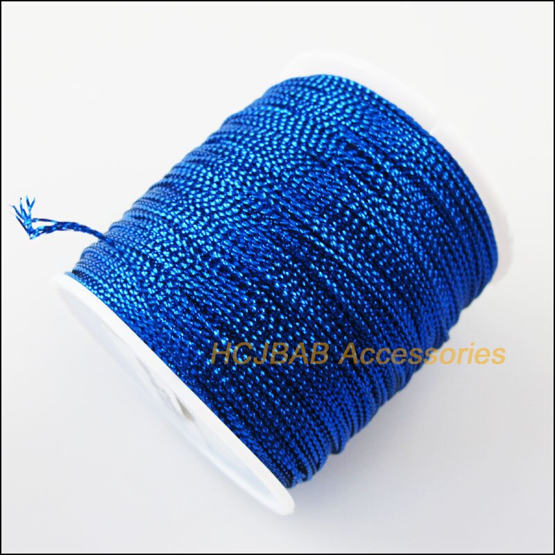 100 m/rollen Blau Gewinde 1mm Perlen Macrame Schnur Verknoten Schnübetreffend