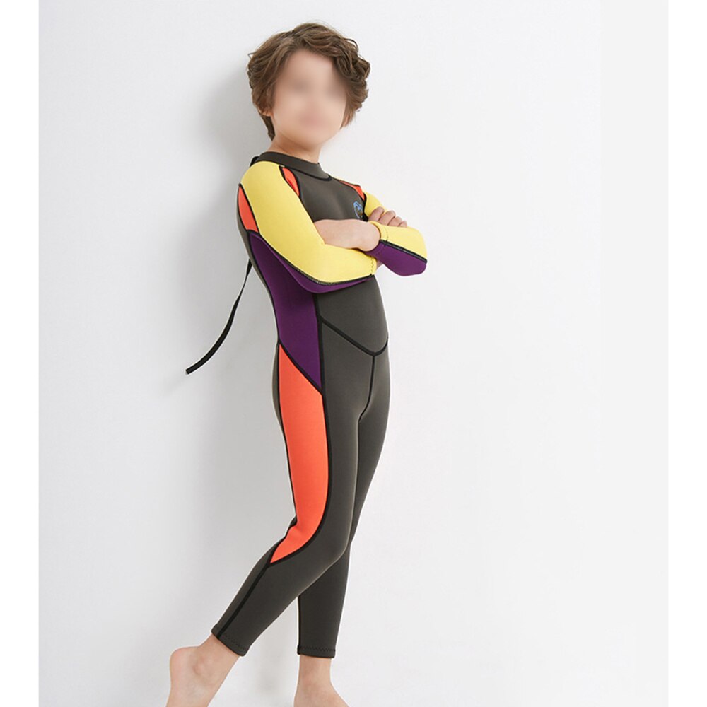 Een Stuk Kinderen Surf Swim Nat Pak Lange Mouw Rashguard Zon Bescherming Sets Dragen-Size