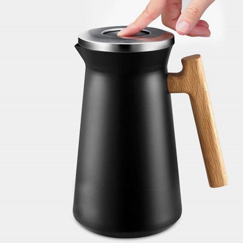 Stainless Steel Thermal Coffee Carafe​ Vacuum Insulated​ ​Thermos and Beverage Pot ​For​ Tea,Infused Drinks and 34 Oz