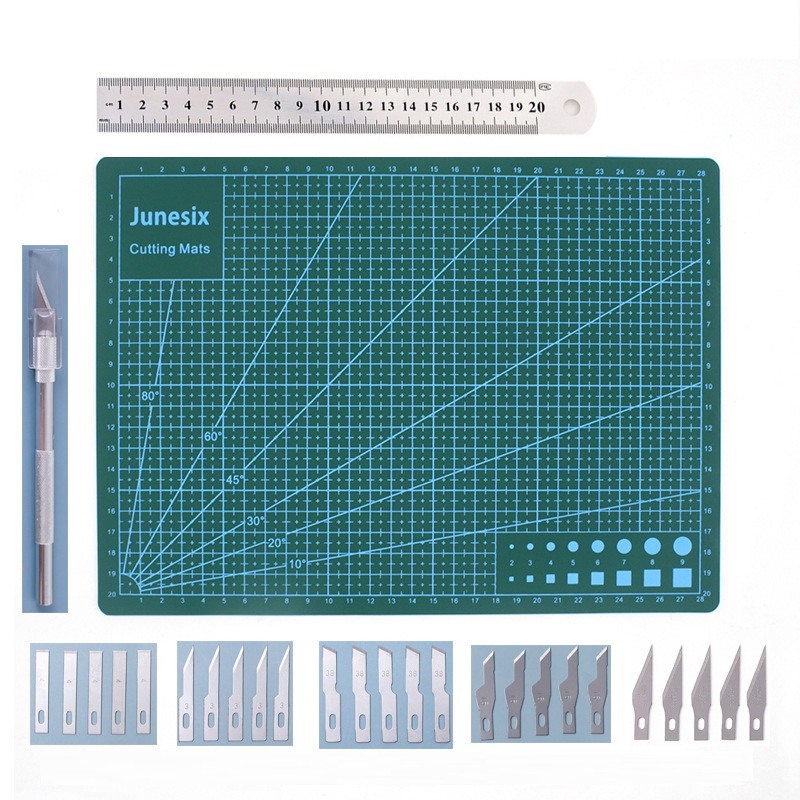 Craft Knife Kit, Precision Carving Blades Craft Knife, Knife with Art Blades, Scrapbooking Stencil for DIY Art Working Cutting