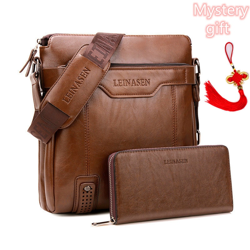 Collectie Business Lederen Mannen Messenger Bags Aktetas Voor Document Handtas Satchel Portfolio Korte Tas Voor Telefoon